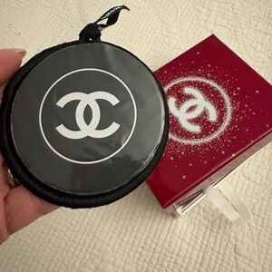 CHANEL  VIP Pocket Mirror Pouch Black Pouch and Limited Edition Box